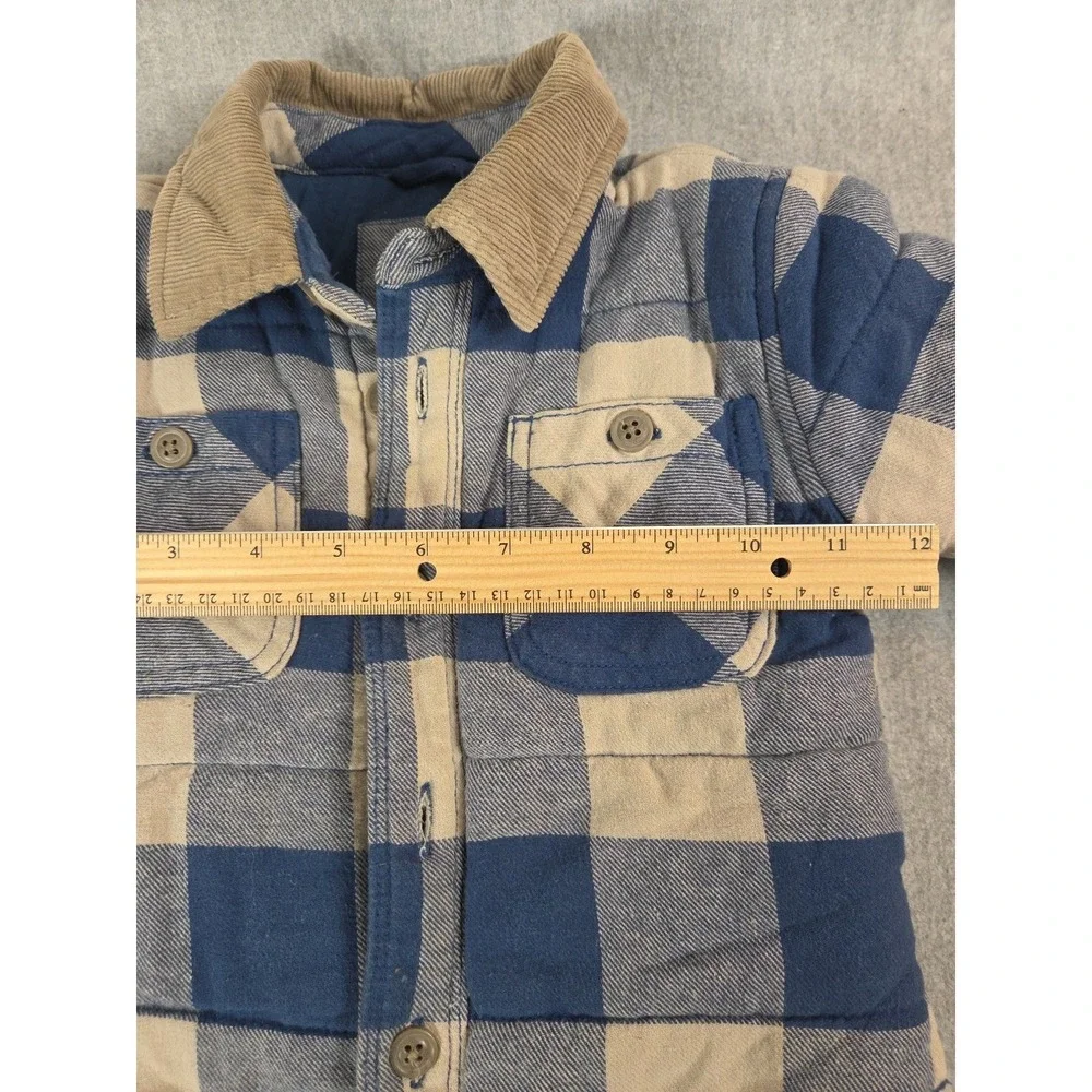 Baby Gap Boys 18-24 Mos Flannel Trucker Chore Jacket Quilted Corduroy Collar Y2K